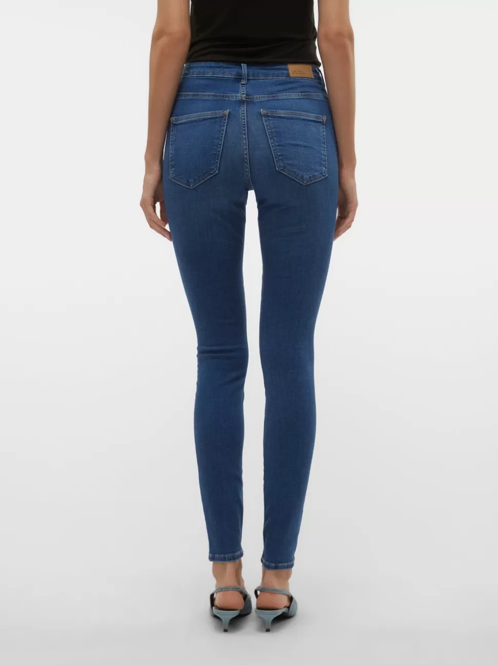 Jeans | Basics^VERO MODA VMSOPHIA Hög Midja Skinny Fit Jeans Medium Blue Denim
