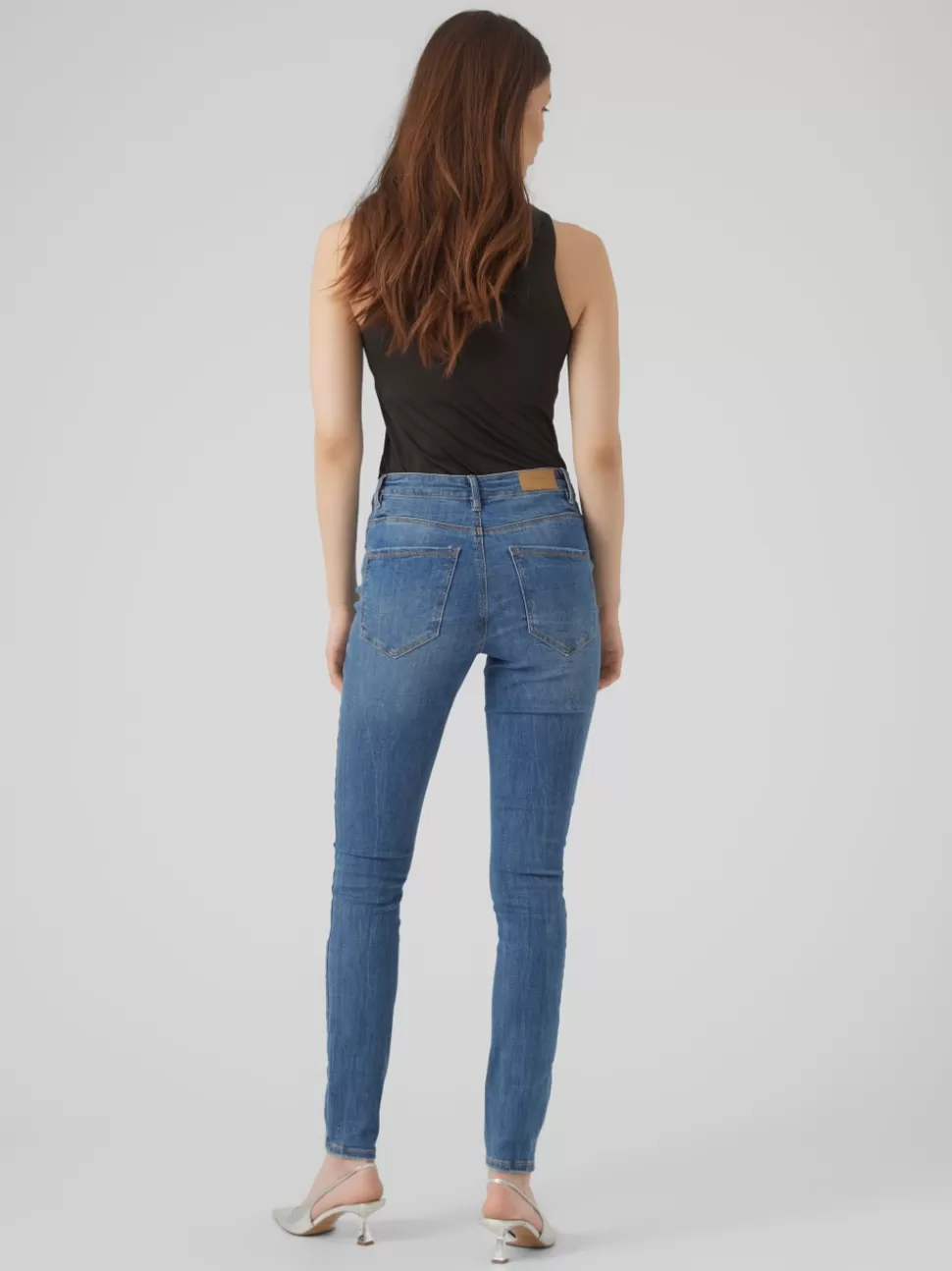 Jeans | Basics^VERO MODA VMSOPHIA Hög Midja Skinny Fit Jeans Medium Blue Denim