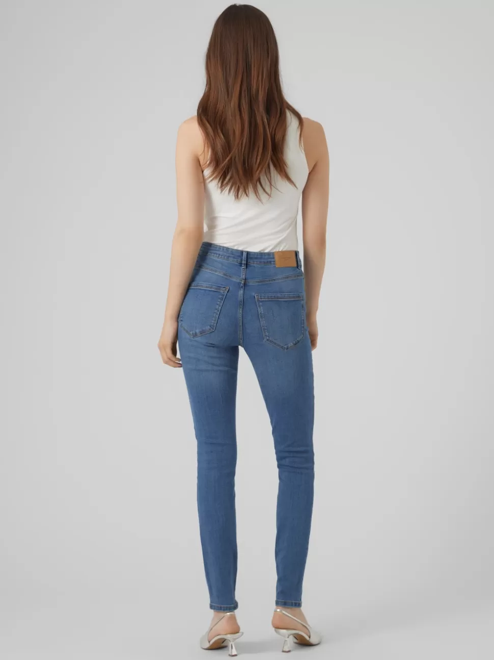 Jeans^VERO MODA VMSOPHIA Hög Midja Skinny Fit Jeans Medium Blue Denim