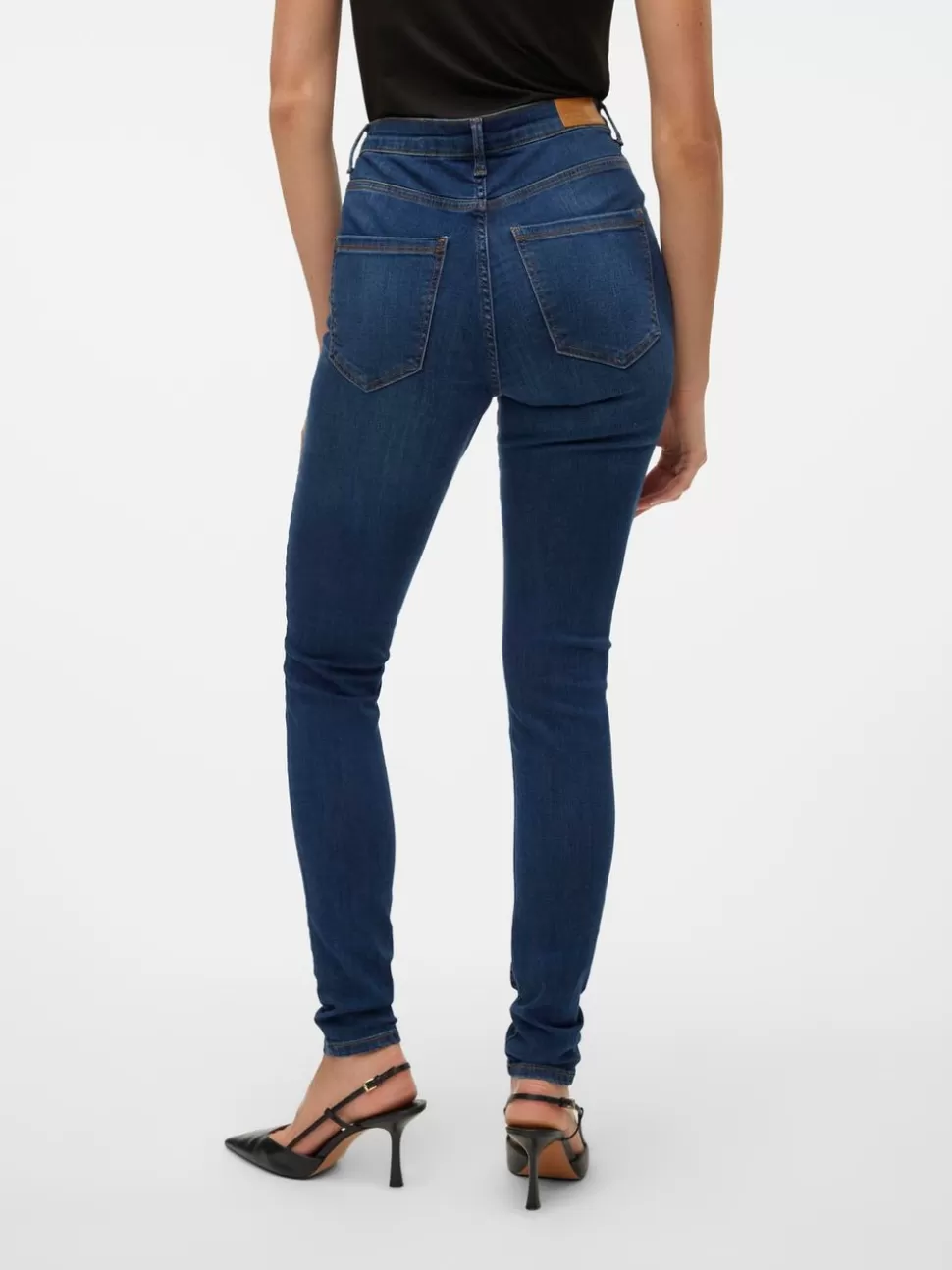 Jeans | Basics^VERO MODA VMSOPHIA Hög Midja Skinny Fit Jeans Medium Blue Denim