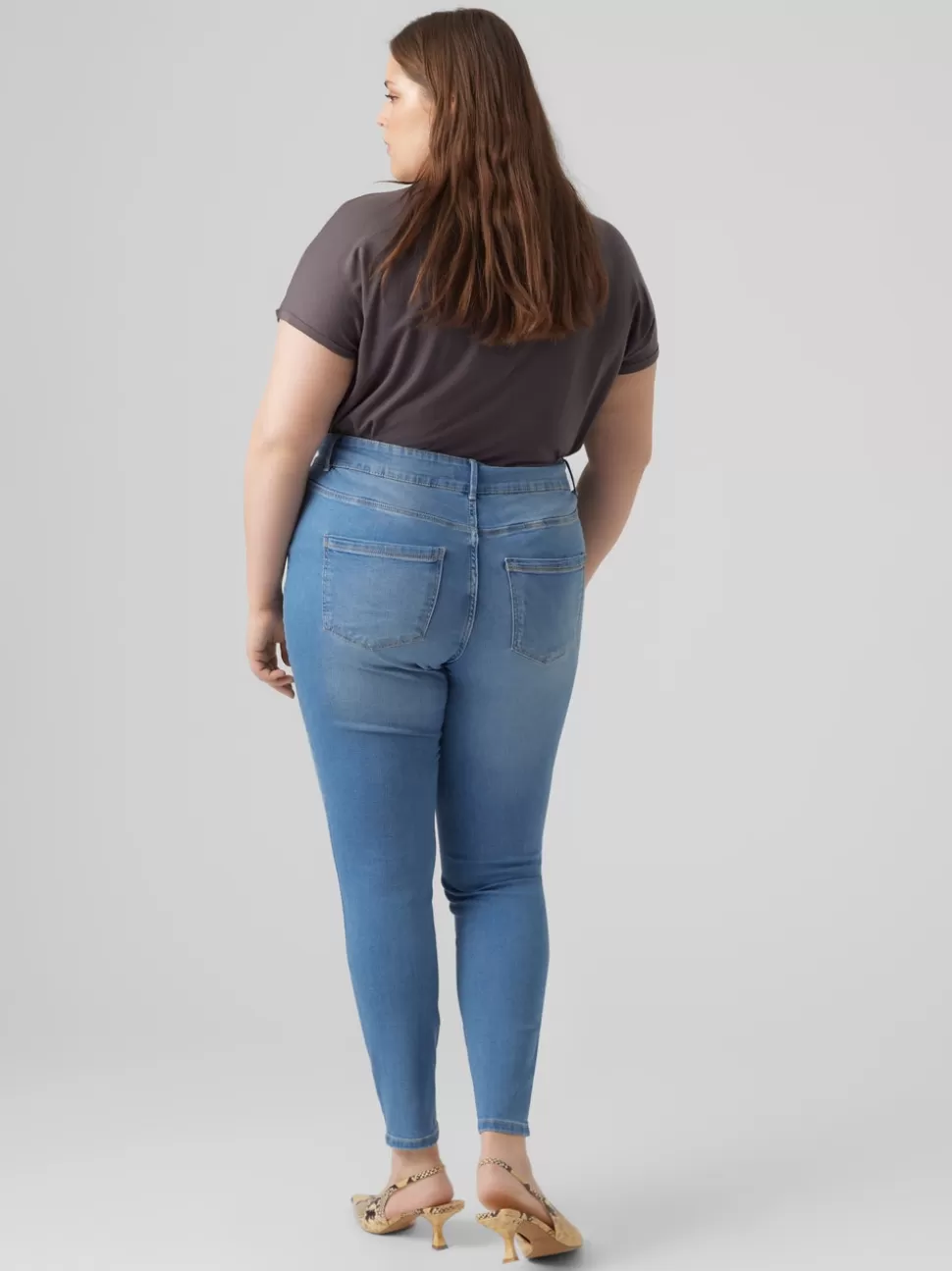 Jeans^VERO MODA VMSOPHIA Hög Midja Skinny Fit Jeans Medium Blue Denim