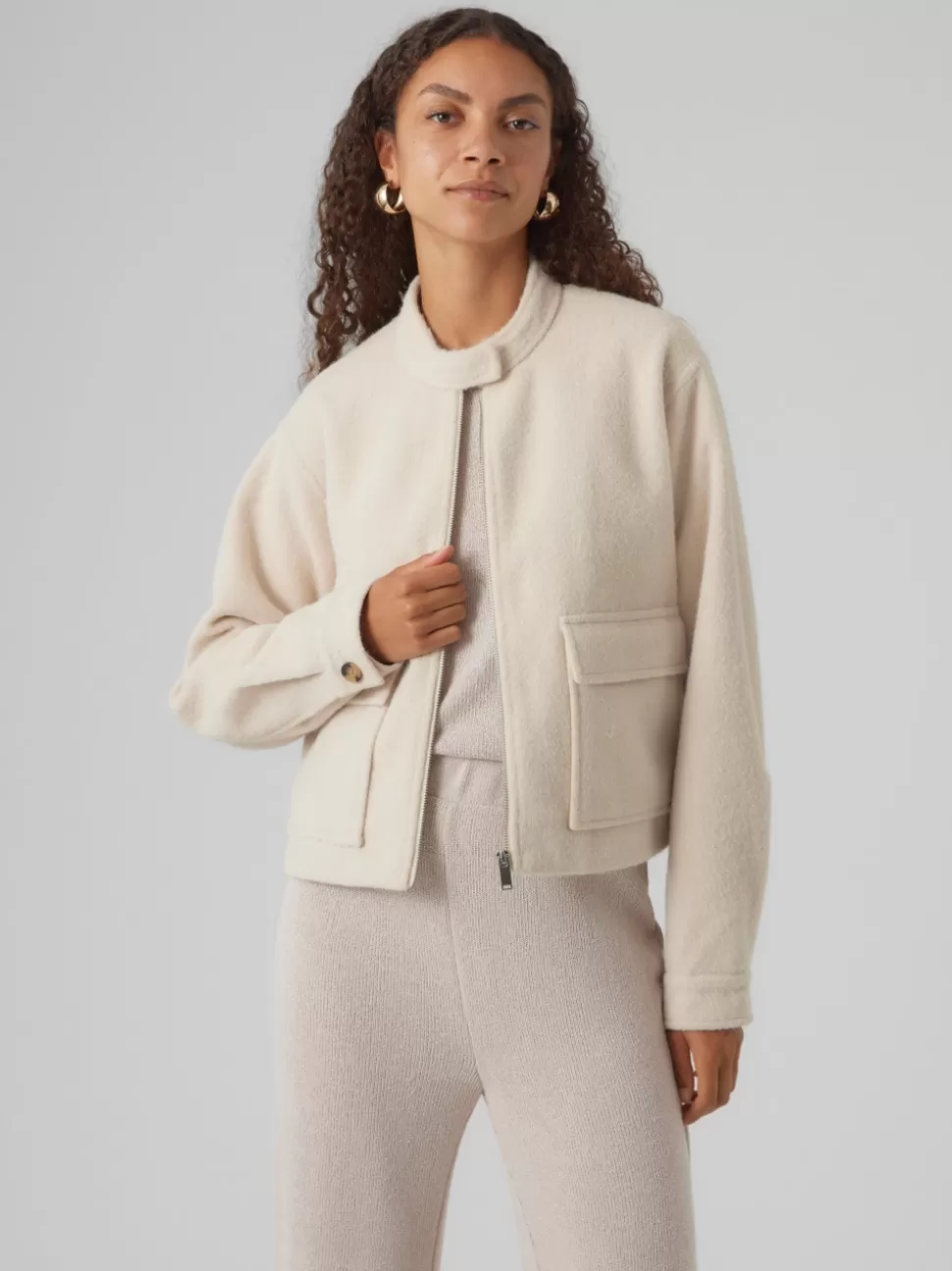 Jackor^VERO MODA VMSTACEY Jacka Oatmeal