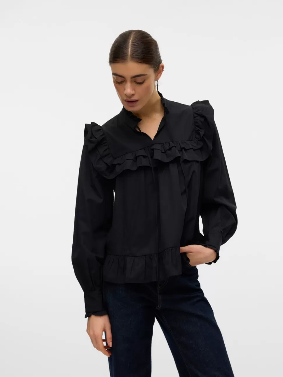 Toppar^VERO MODA VMSTINE Topp Black