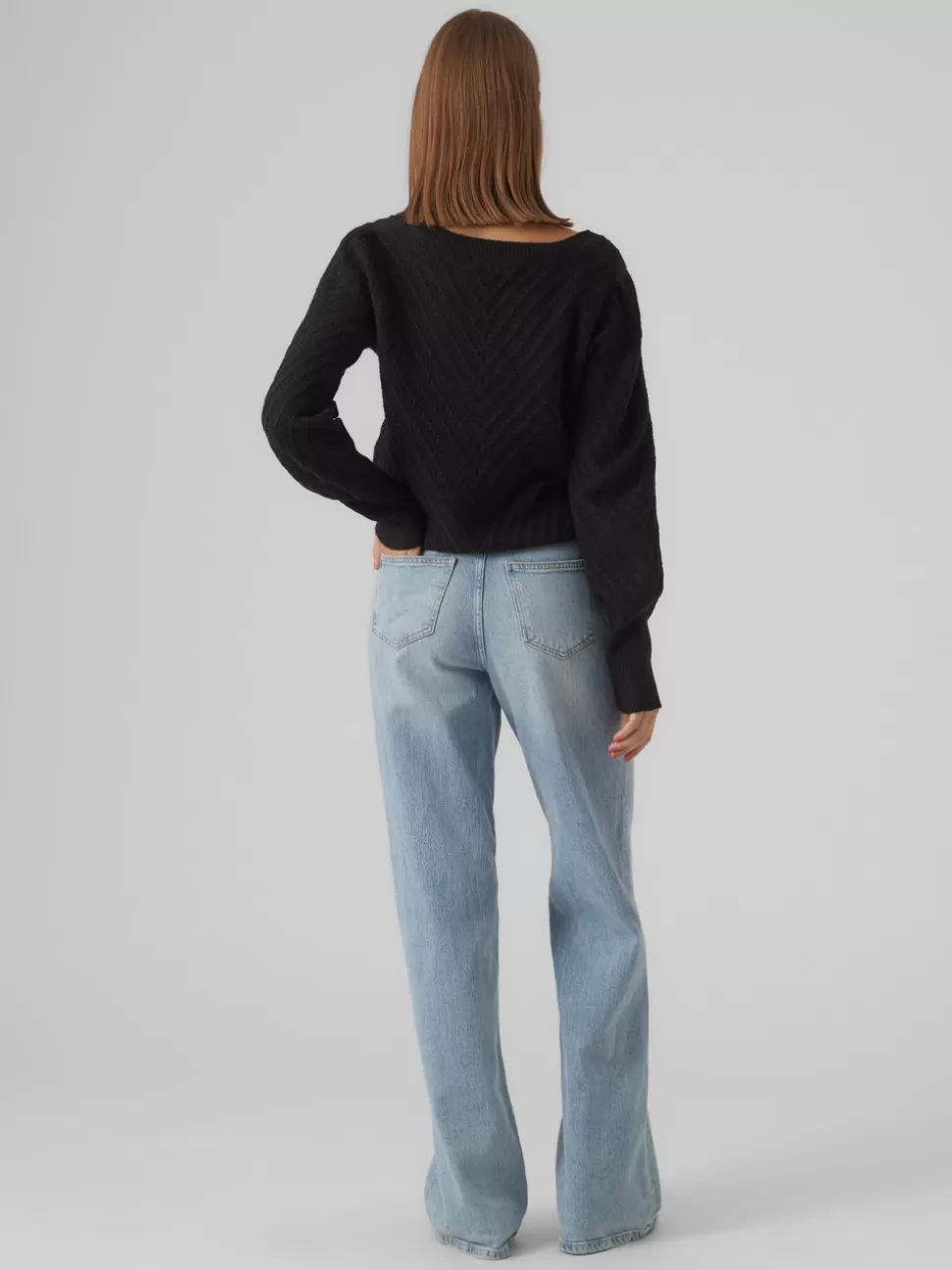 Stickat | Basics^VERO MODA VMSTINNA Pullover Black