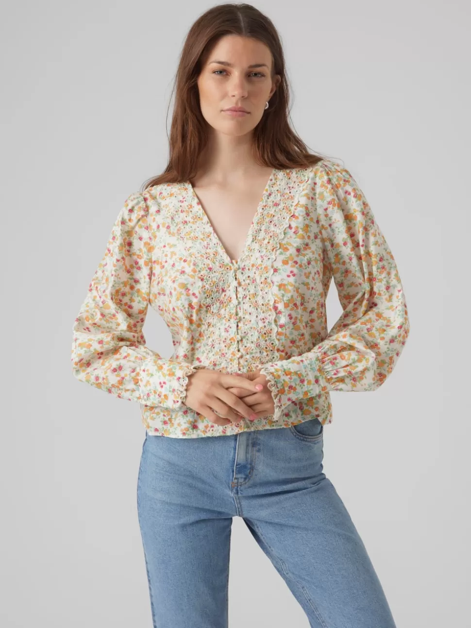 Toppar^VERO MODA VMSVEA Topp Snow White