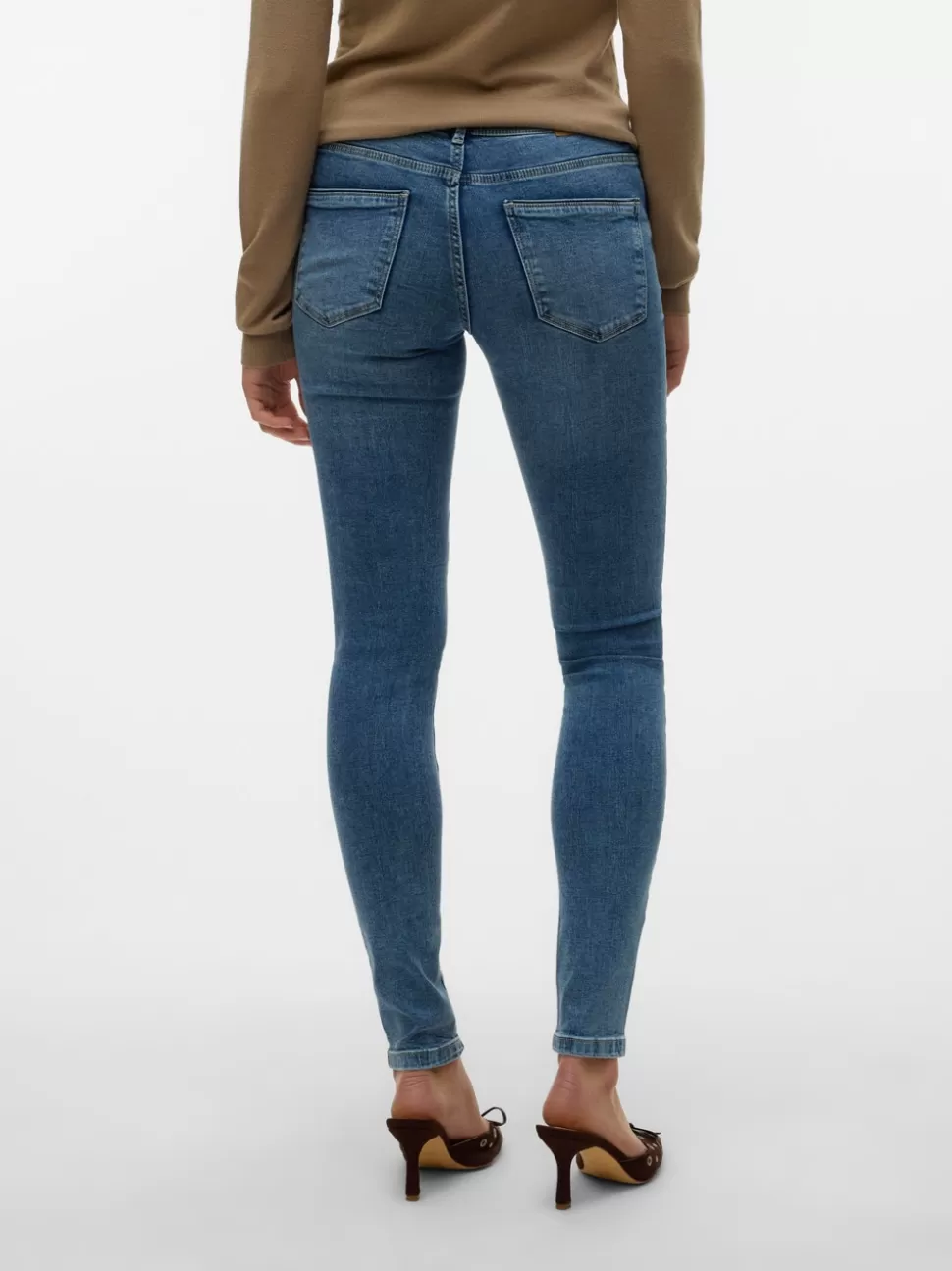 Jeans^VERO MODA VMTANYA Medelhög Midja Skinny Fit Jeans Medium Blue Denim