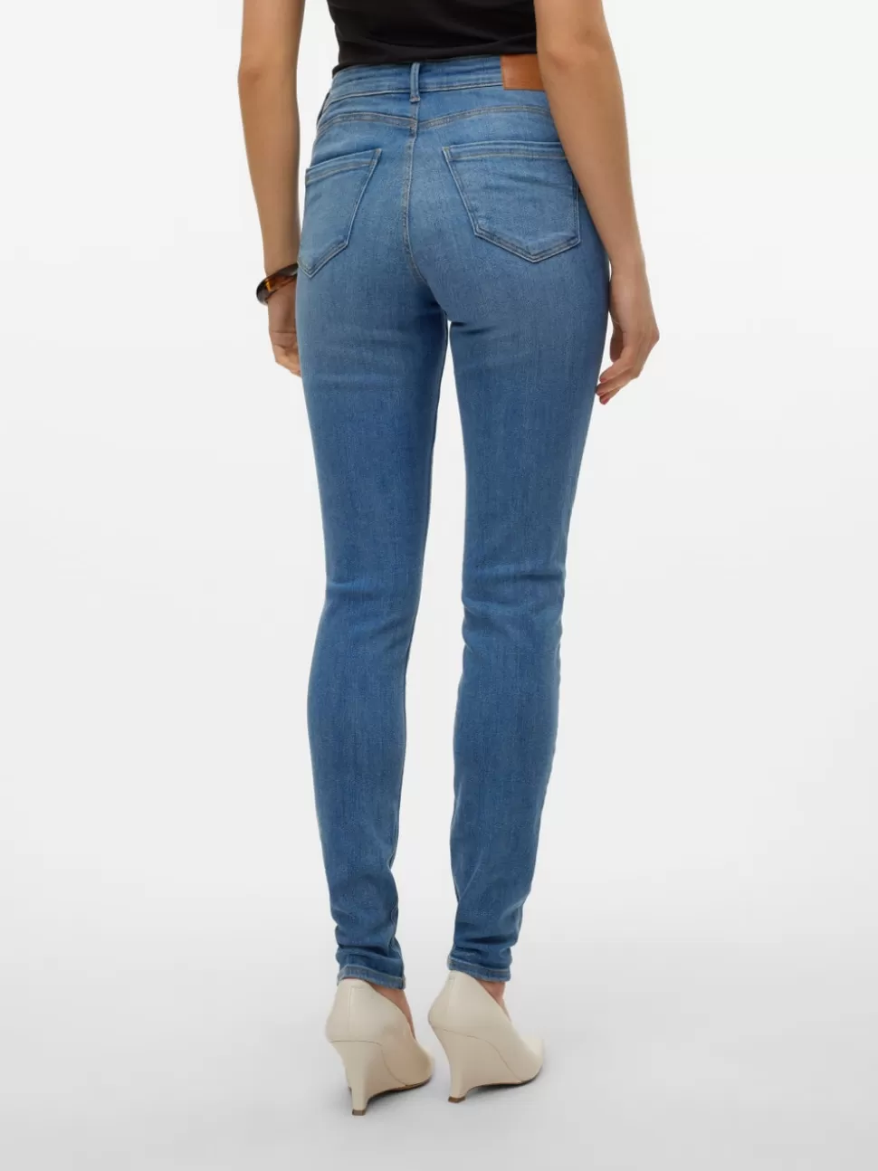 Jeans^VERO MODA VMTANYA Medelhög Midja Skinny Fit Jeans Medium Blue Denim