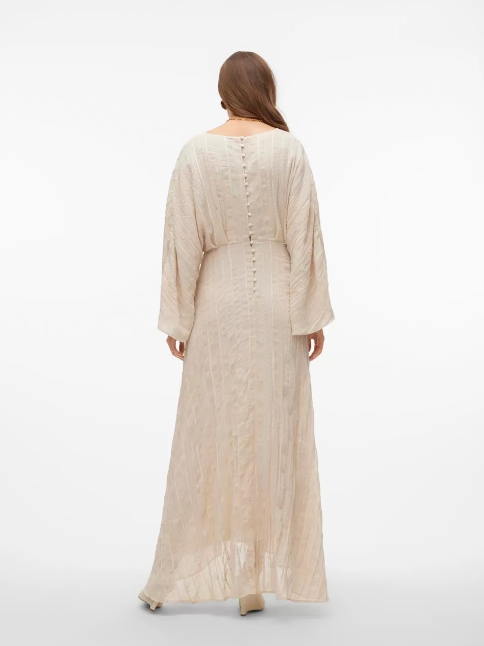 Klänningar^VERO MODA VMTARA Lång Klänning White Swan
