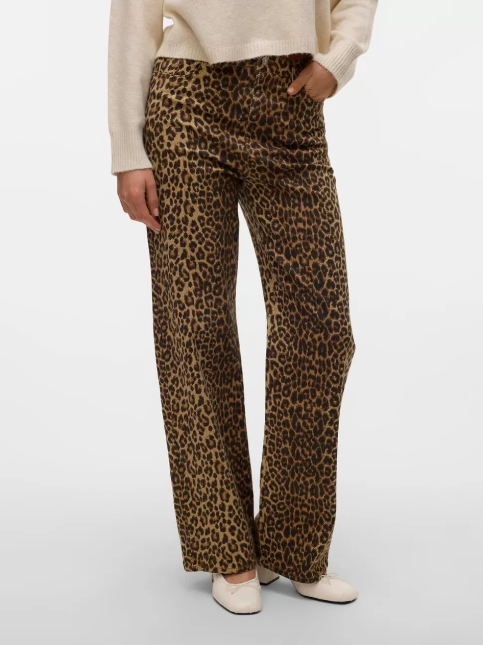 Jeans^VERO MODA VMTESSA Hög Midja Vida Ben Jeans Silver Mink