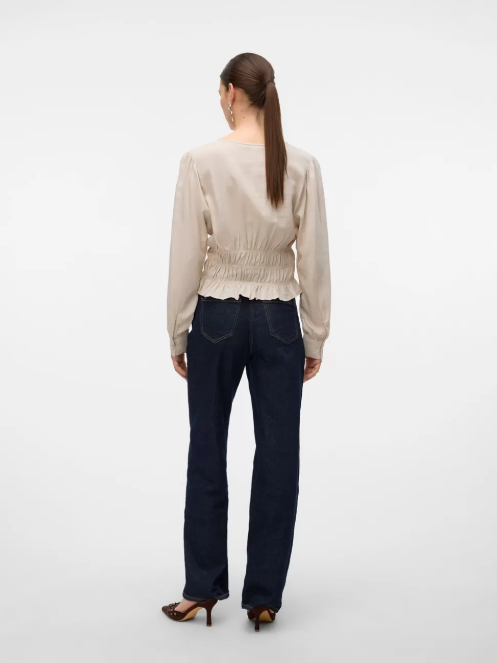 Toppar^VERO MODA VMTHEODORA Topp Silver Lining