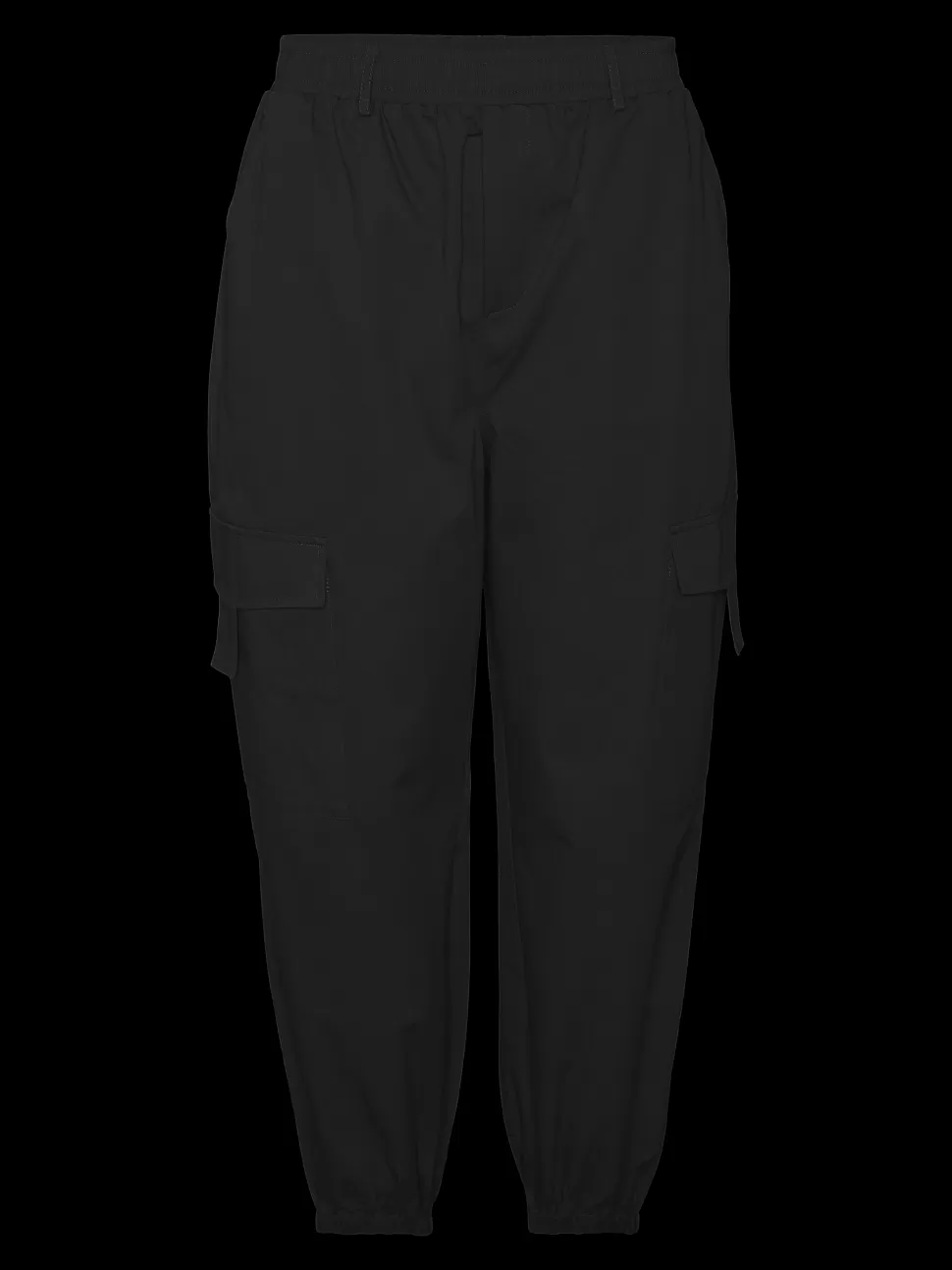 Byxor^VERO MODA VMTIMMIKAY Medelhög Midja Cargobyxor Black