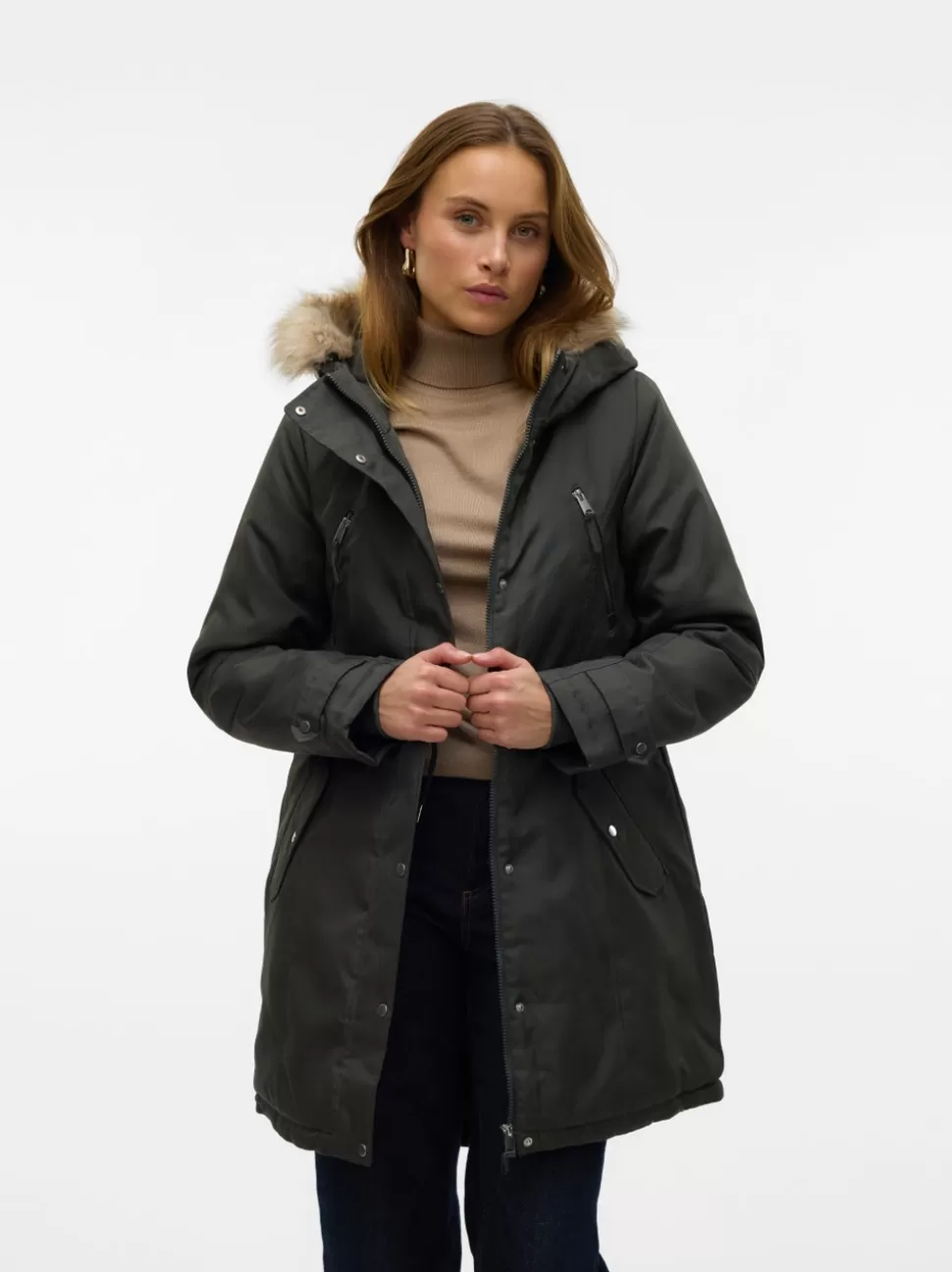 Jackor^VERO MODA VMTRACK Rock Peat