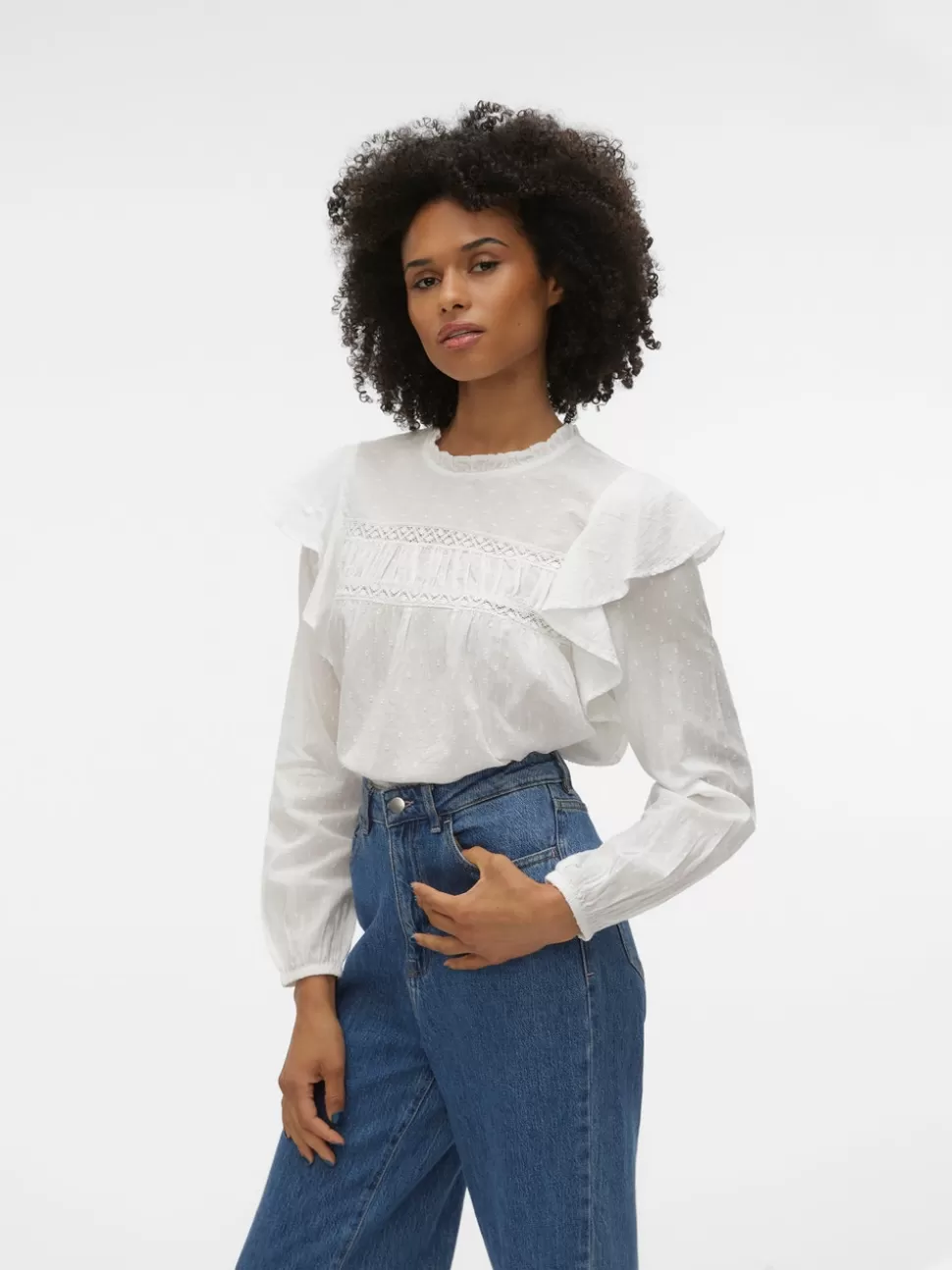 Toppar^VERO MODA VMTRINE Topp Snow White