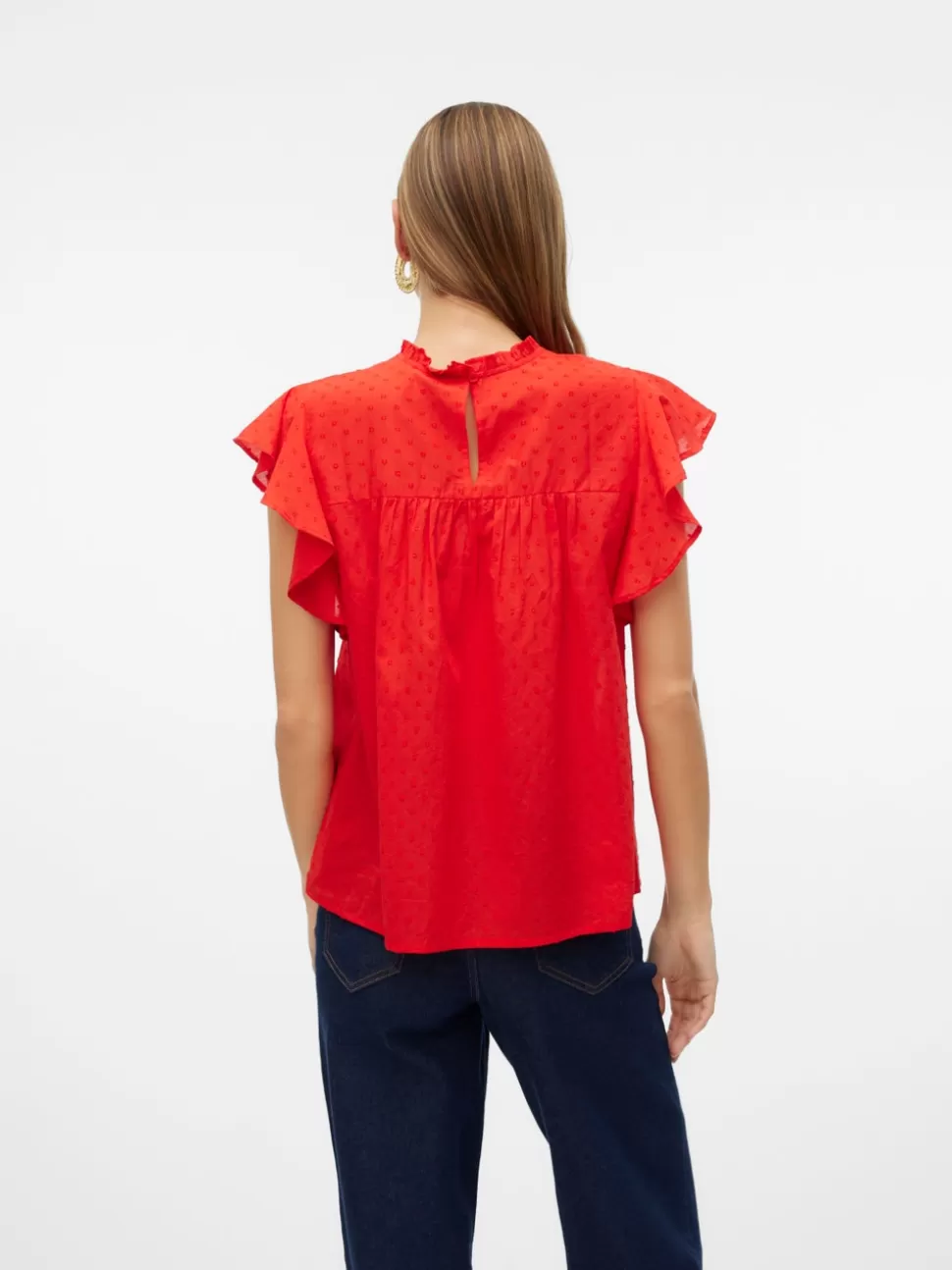 Toppar^VERO MODA VMTRINE Topp High Risk Red