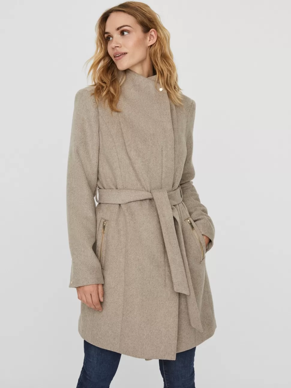 Jackor^VERO MODA VMTWODOPE Rock Silver Mink