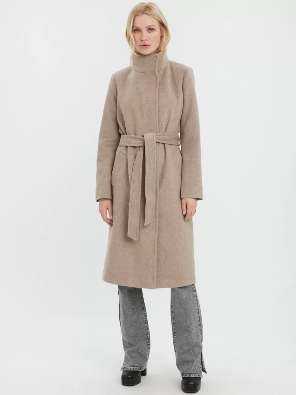 Jackor^VERO MODA VMTWODOPE Rock Silver Mink
