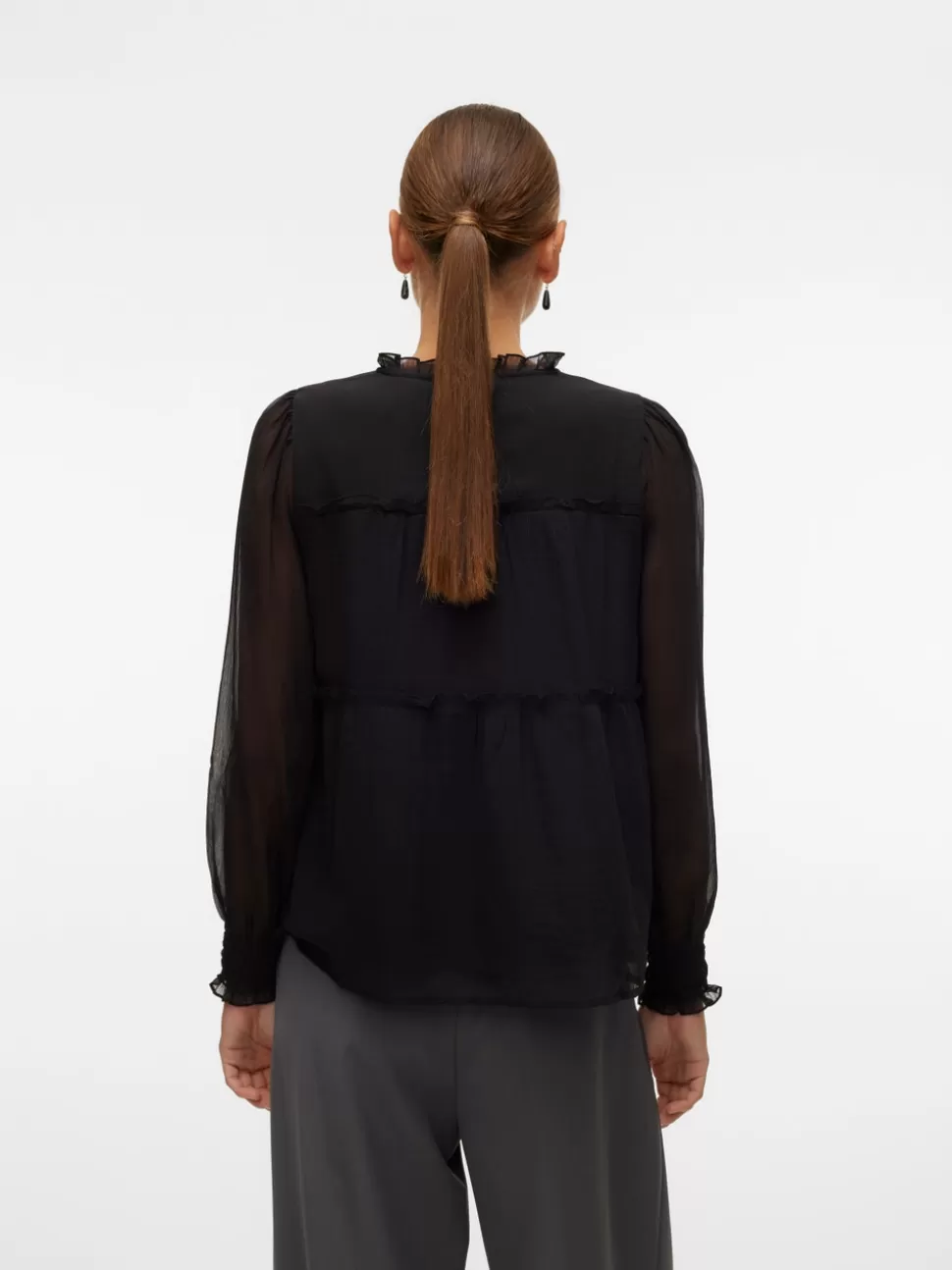 Toppar^VERO MODA VMVANESSA Topp Black