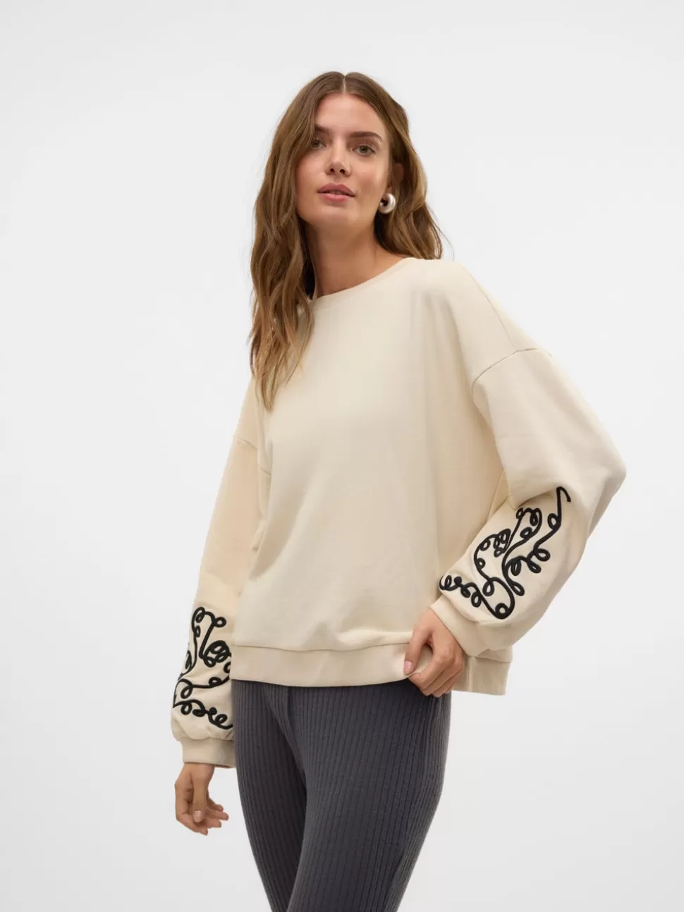 Sweatshirts^VERO MODA VMVELO Sweatshirt Birch