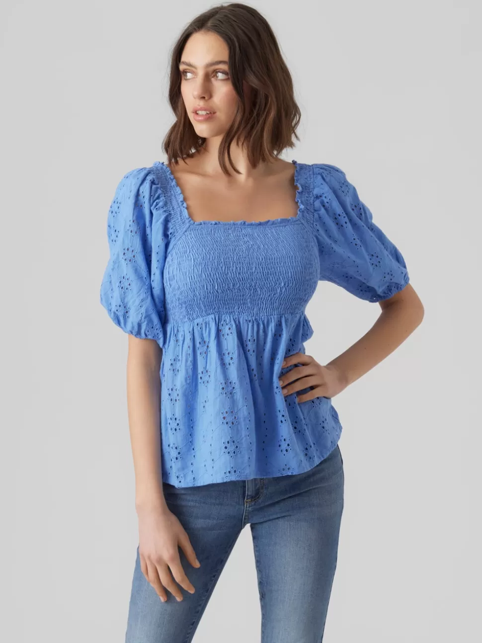 Toppar^VERO MODA VMVIOLA Topp Granada Sky