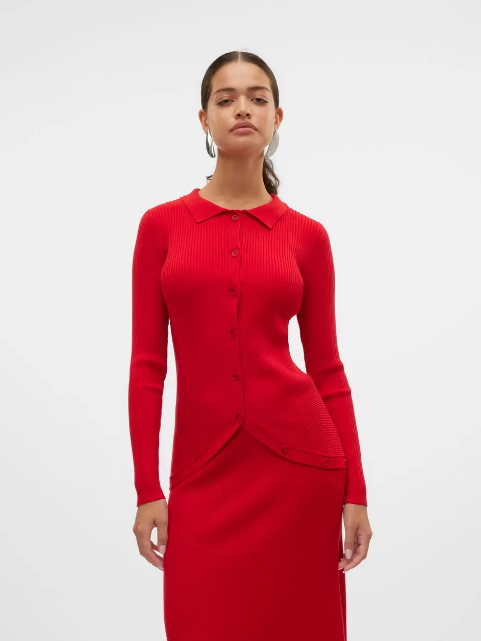 Stickat^VERO MODA VMWILLOW Stickad Kofta Salsa