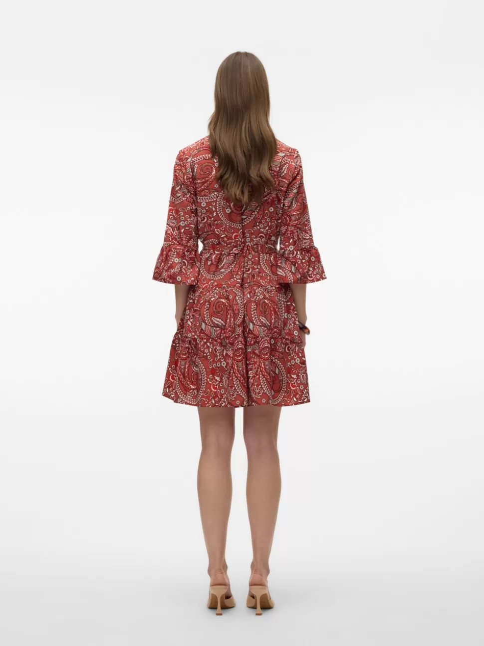 Klänningar^VERO MODA VMZERA Kort Klänning Marsala