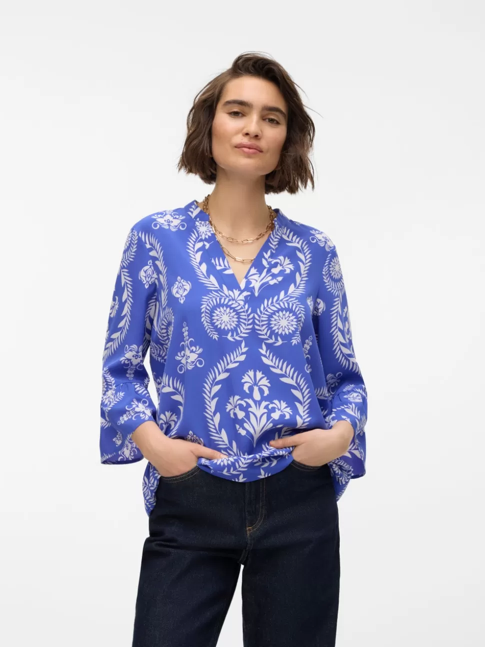 Toppar^VERO MODA VMZERA Topp Dazzling Blue